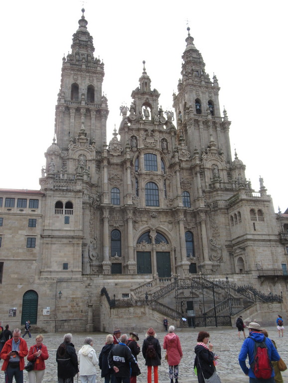 De kathedraal van Sint Jacobus in Santiago de Compostellea